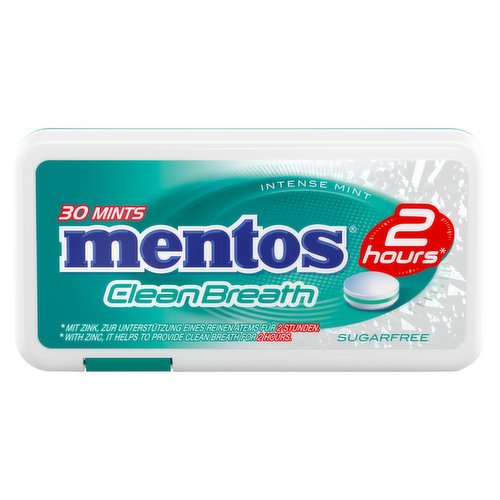 12 x Mentos Clean Breath Intense Mint 21G