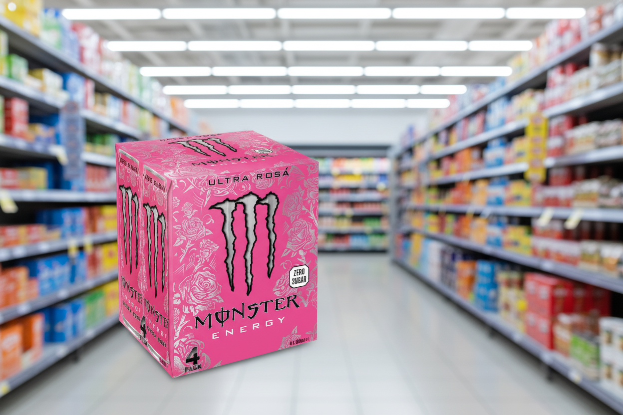 6 x Monster Energy Ultra Rosá Zero Sugar 4 X 500Ml