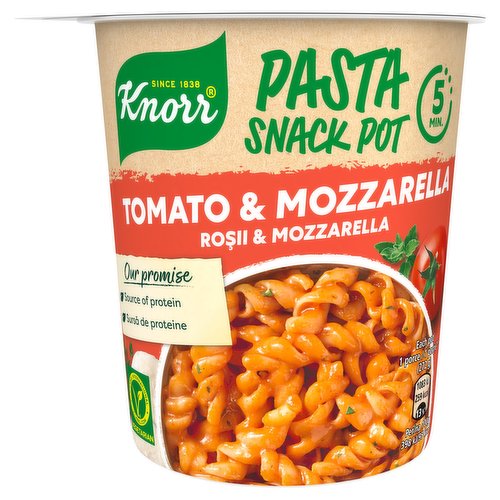 8 x Knorr Pasta Snack Pot Tomato & Mozzarella 72G