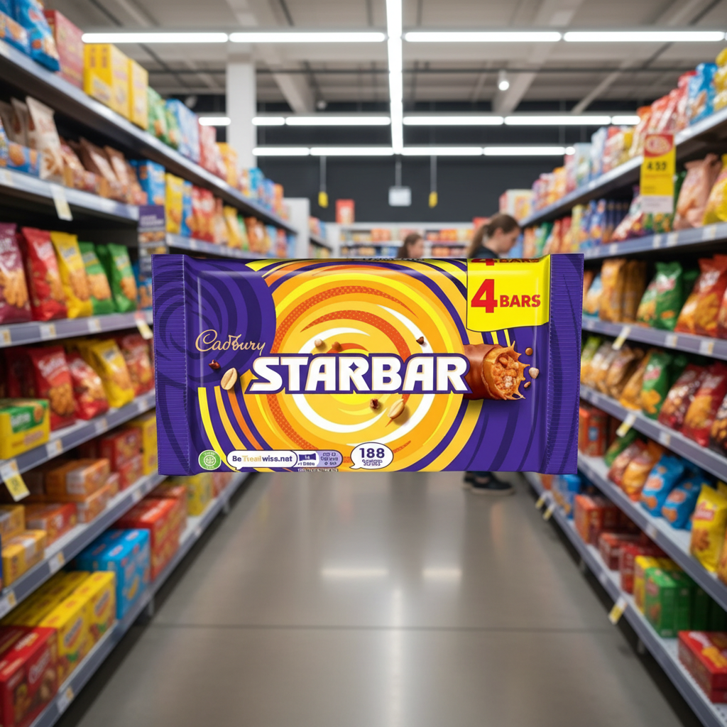 12 x Cadbury Starbar Chocolate Bar 4 PK X 42G