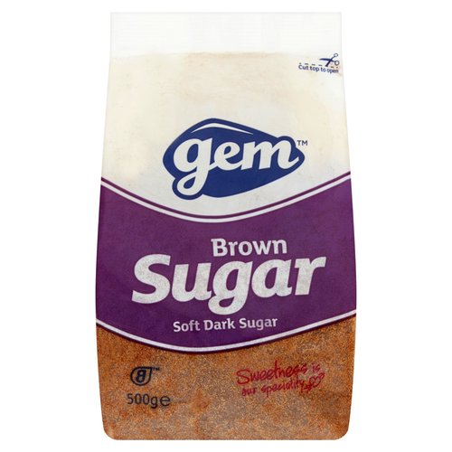 10 x Gem Soft Dark Brown Sugar 500G