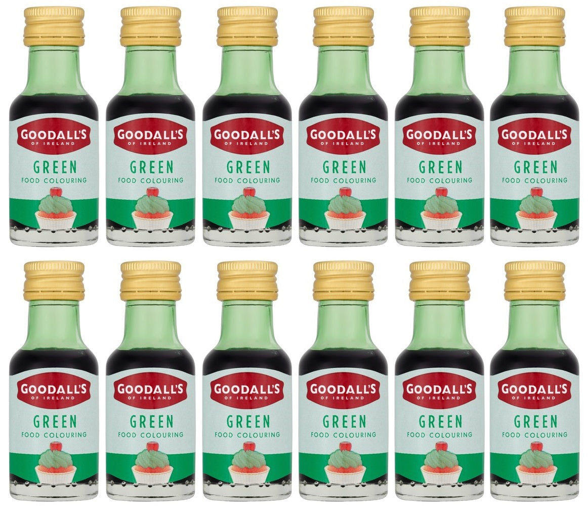 12 x Goodall's Of Ireland Green Food Colouring 25Ml