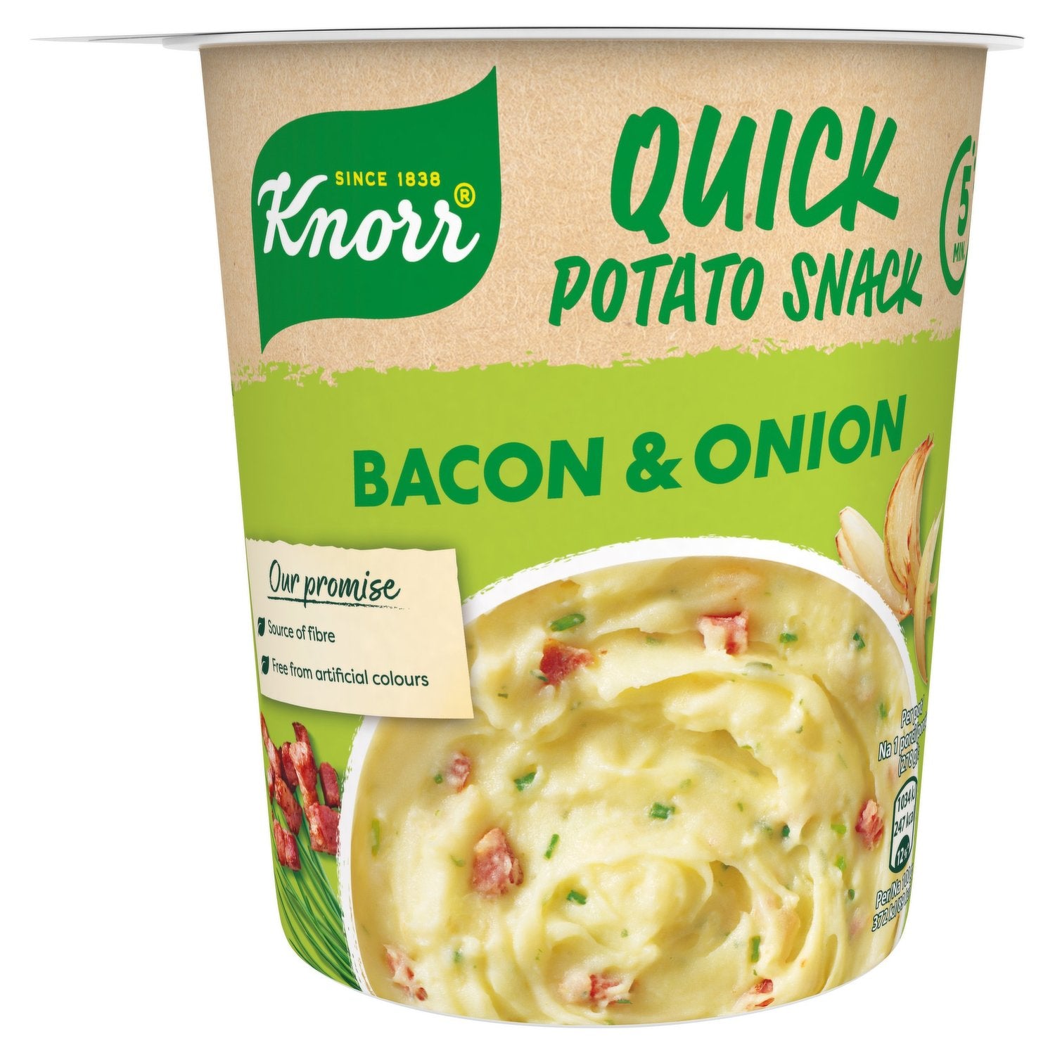 8 x Knorr Quick Lunch Mash Bacon & Onion 58G