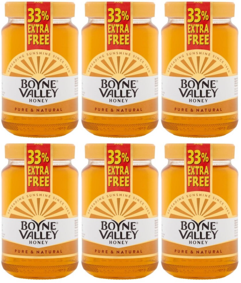 6 x Boyne Valley Honey 340G + 33% Extra Free