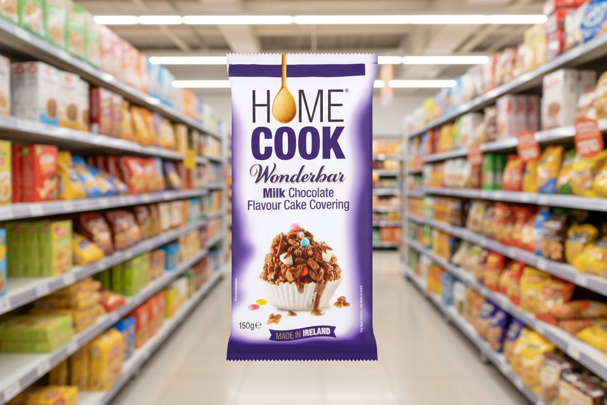 10 x Homecook Wonderbar Milk Chocolate Flavour Cake Covering 150G