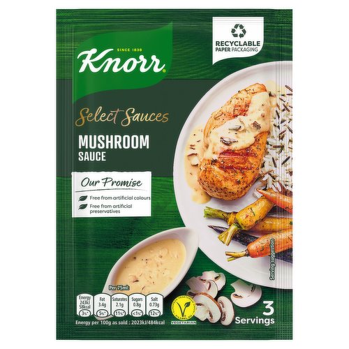 18 x Knorr Select Sauces Mushroom Sauce 40G