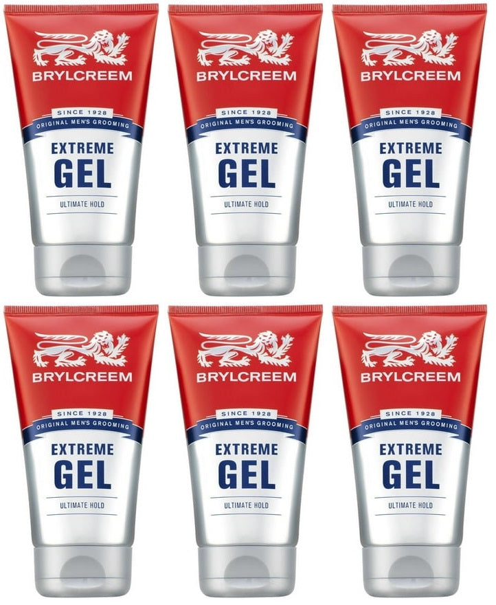 6 x Brylcreem Styling Extreme Styling Gel Twin Pack 2 X 150Ml