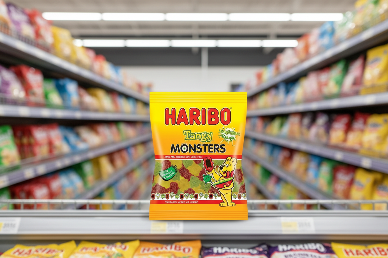 12 X Haribo Monsters Zing Share Size Sweets Bag 140GM