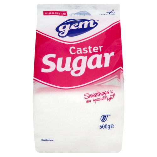 10 x Gem Caster Sugar 500G