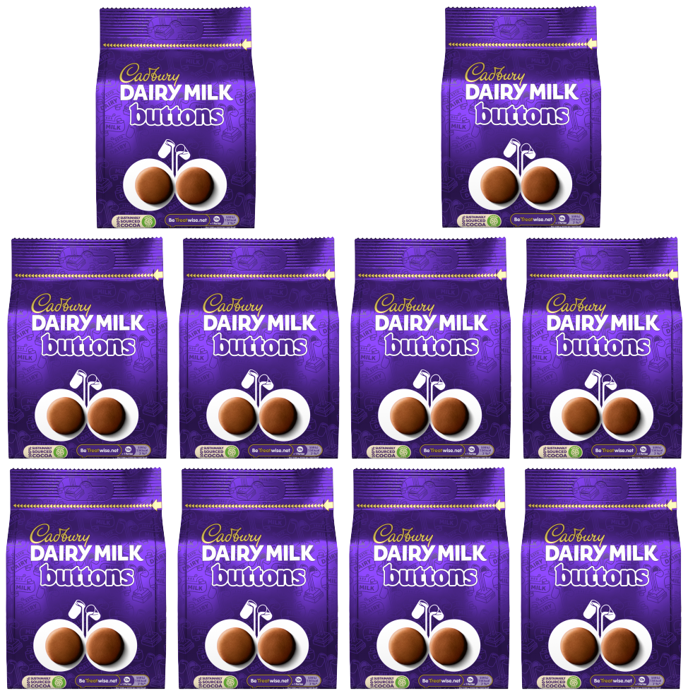 10 x Cadbury Giant Buttons Pouch 119Gm