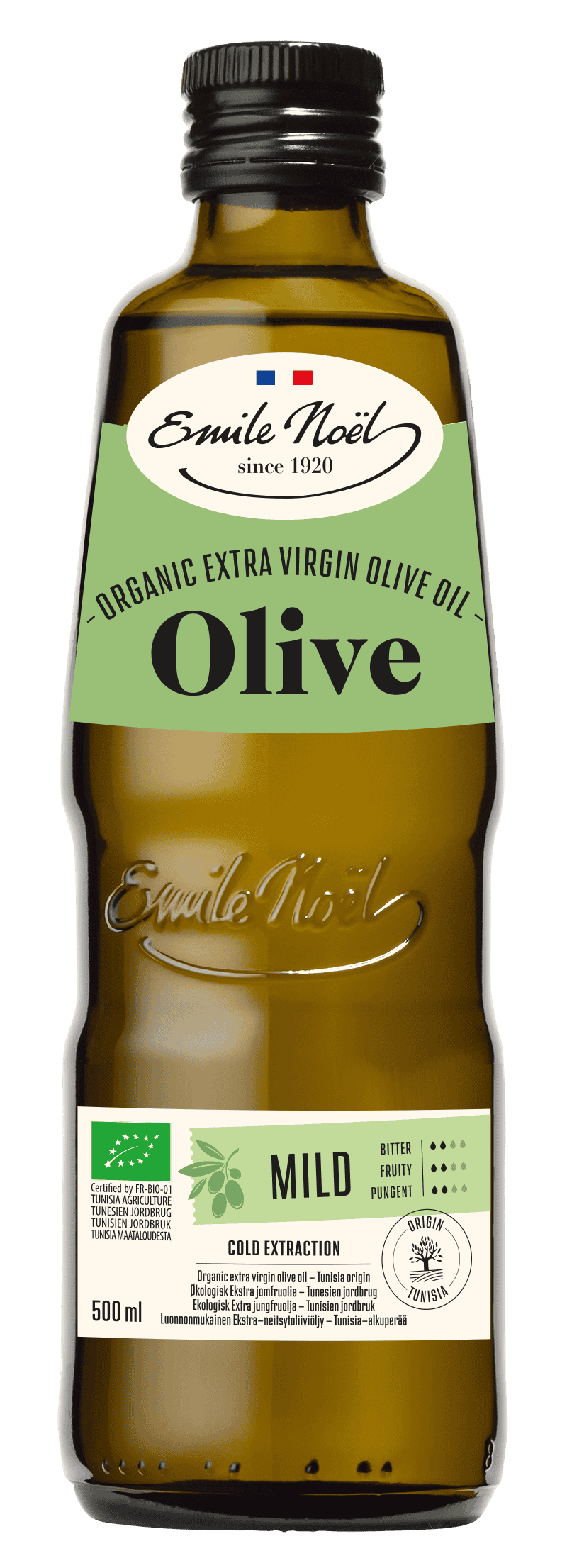 Emile Noel Organic Extra Virgin Olive Oil, Mild - 500ml