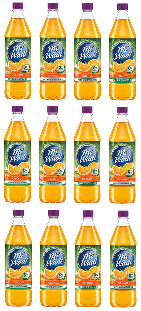 12 x Mi Wadi Zero 0% Orange 1Ltr