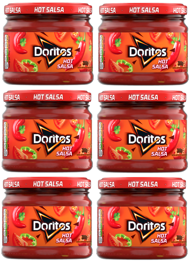 6 x Doritos Hot Salsa Dip 300Gm