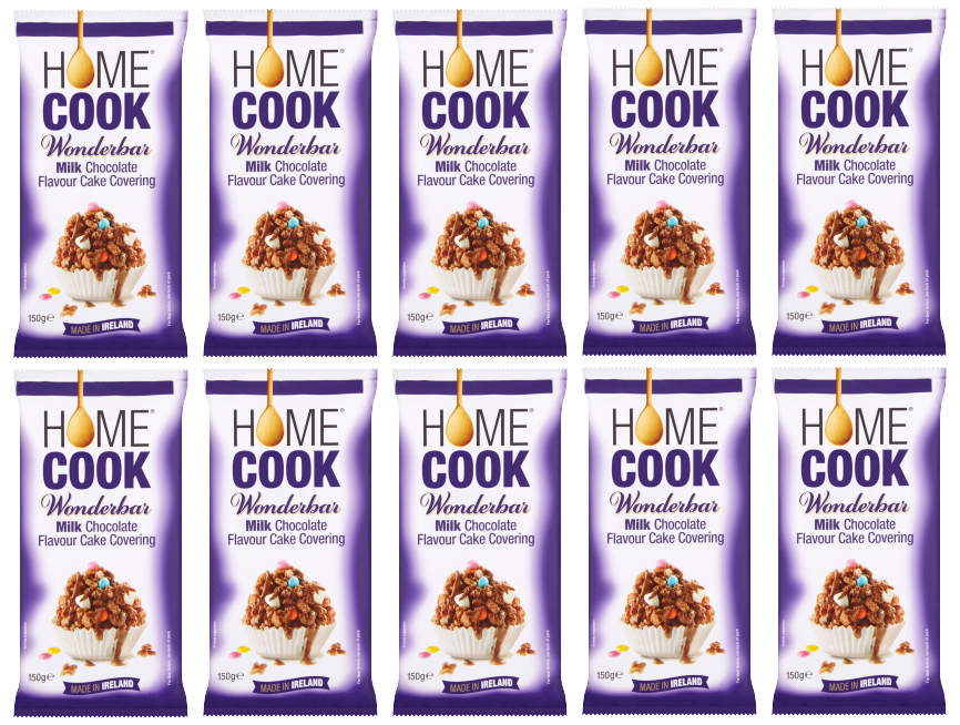 20 x Homecook Wonderbar Milk Chocolate Flavour Cake Covering 150G