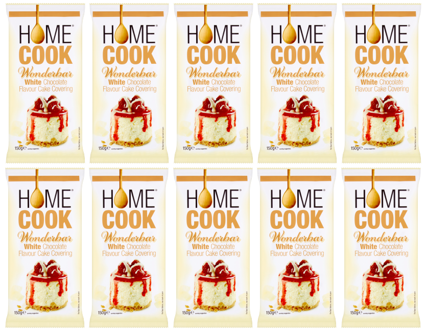 10 x Homecook White Chocolate Cake Covering 150G