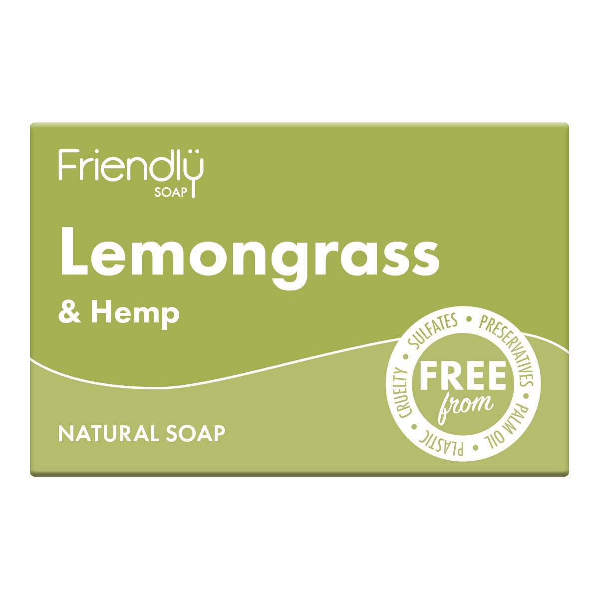 6 x Friendly Soap Lemongrass Soap - 95g