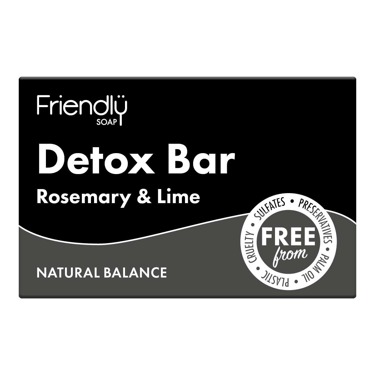 6 x Friendly Soap Detox Bar - 95g