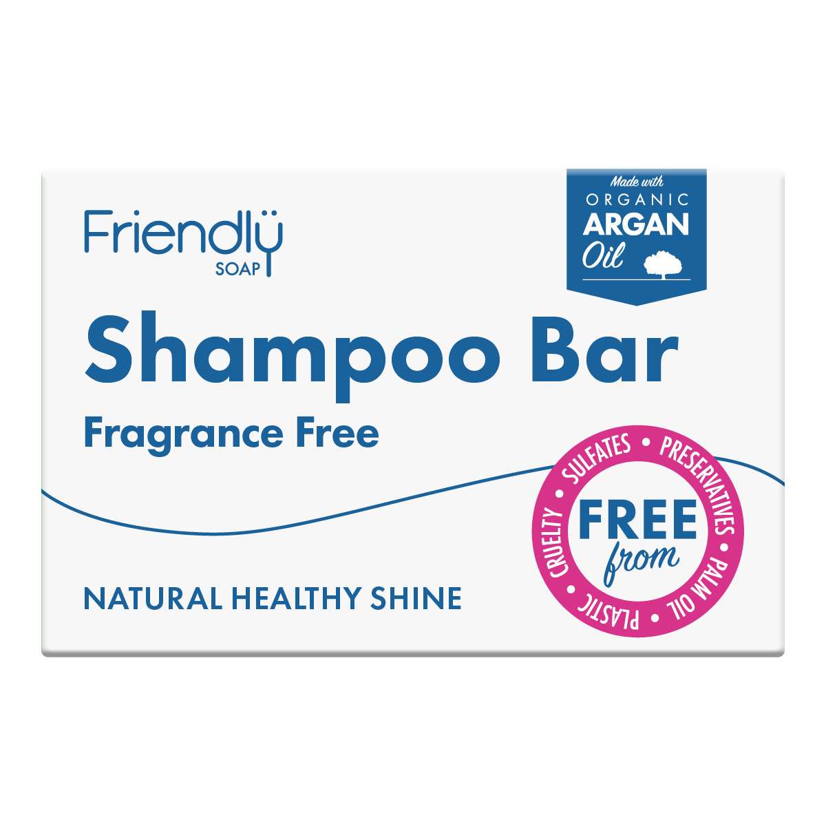 6 x Friendly Soap Fragrance Free Shampoo Bar - 95g