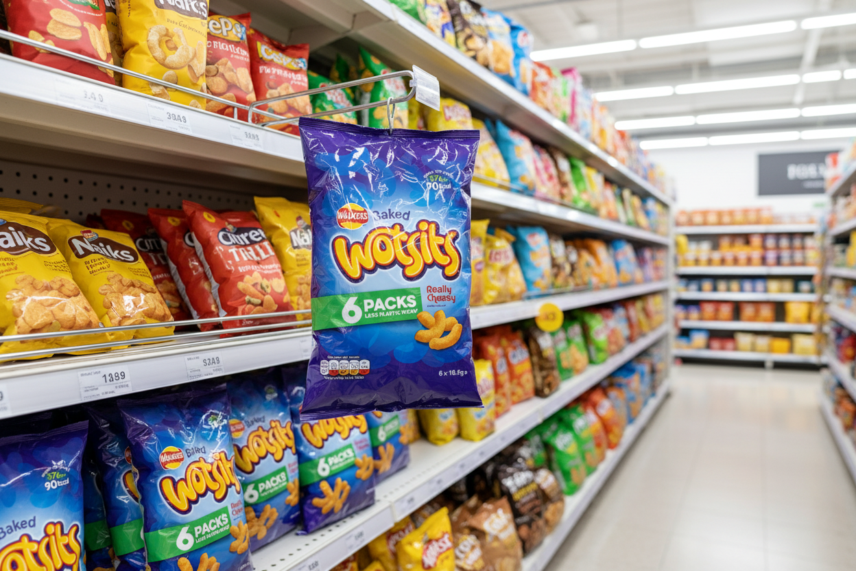 32 x Walkers Wotsits Really Cheesy Multipack Snacks Crisps 6X16.5G