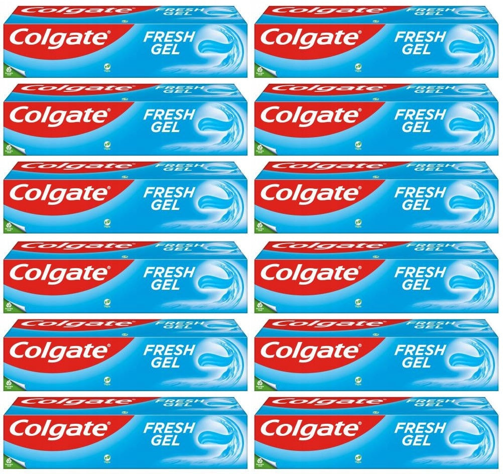 12 x Colgate Fresh Gel Toothpaste 75Ml