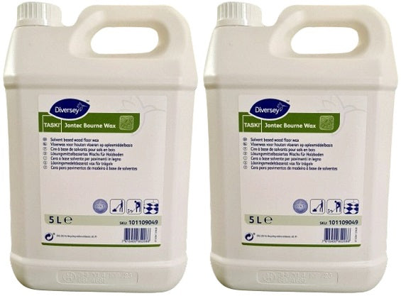 2 x Diversey Bourne Traffic Liquid Wax 5L