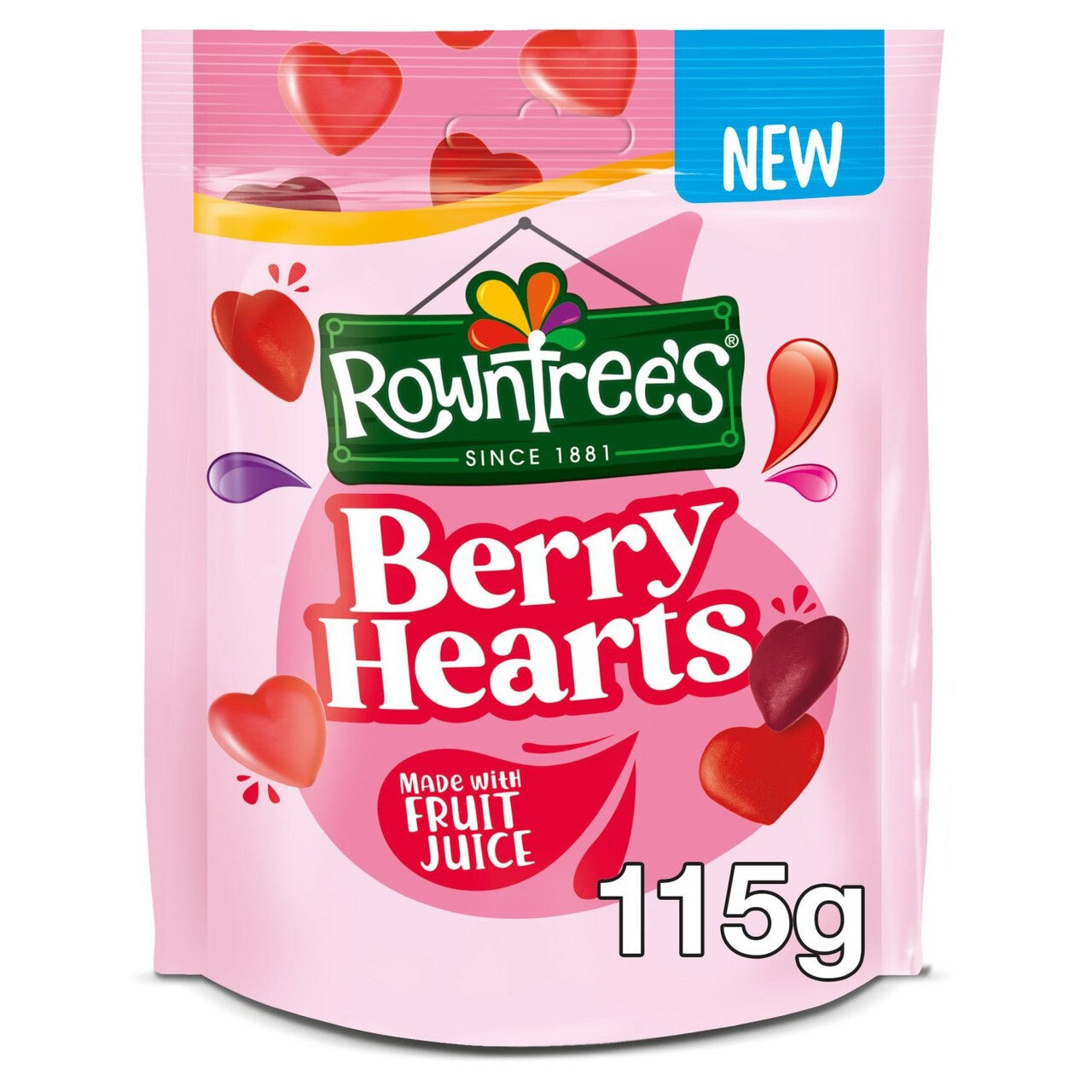 10 x Rowntree's Berry Hearts 115G