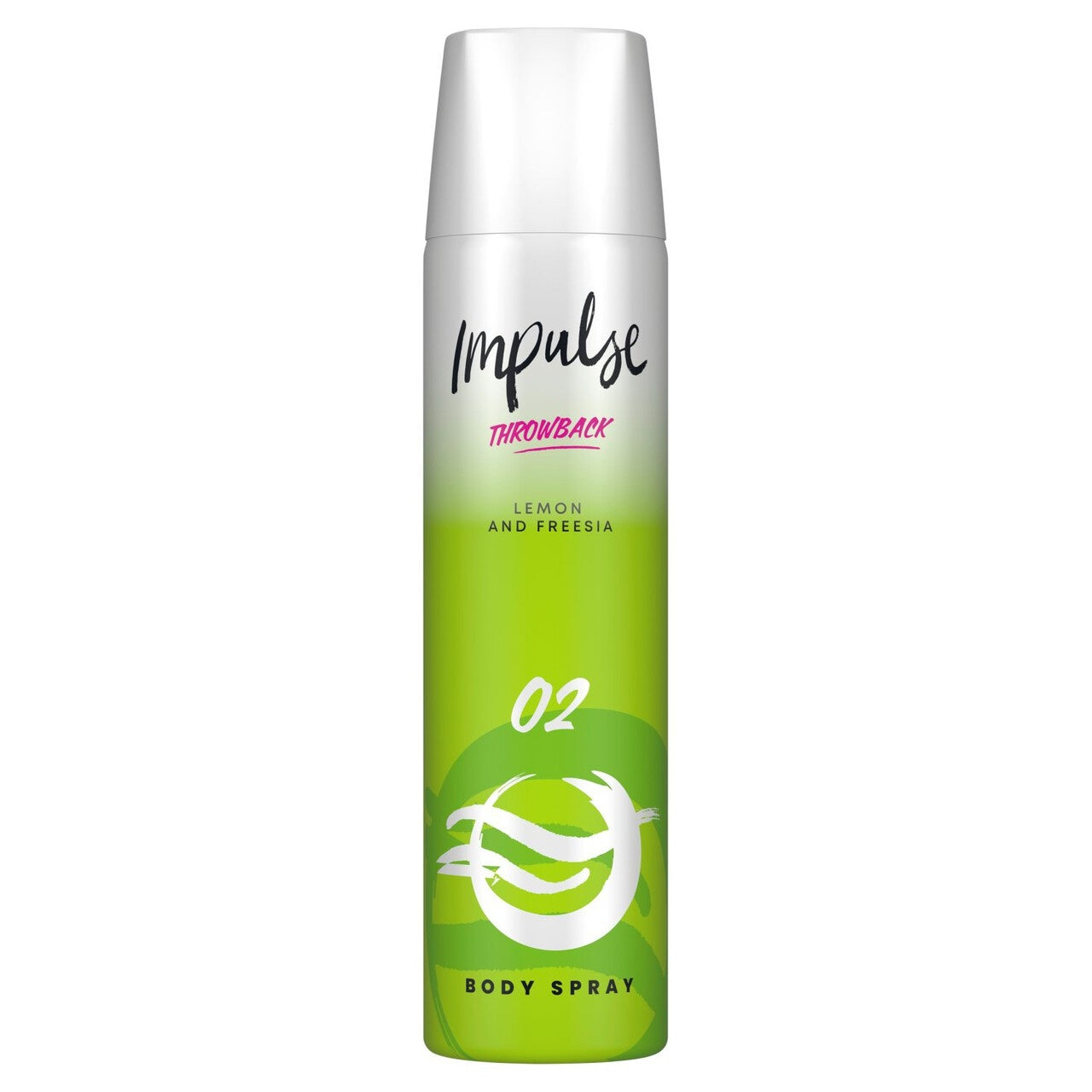 6 x Impulse O2 Body Spray Lemon And Freesia 75Ml