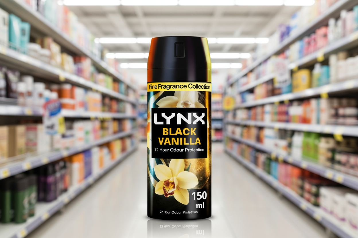 6 x Lynx Black Vanilla Kenobi Uk Bodyspray 150Ml
