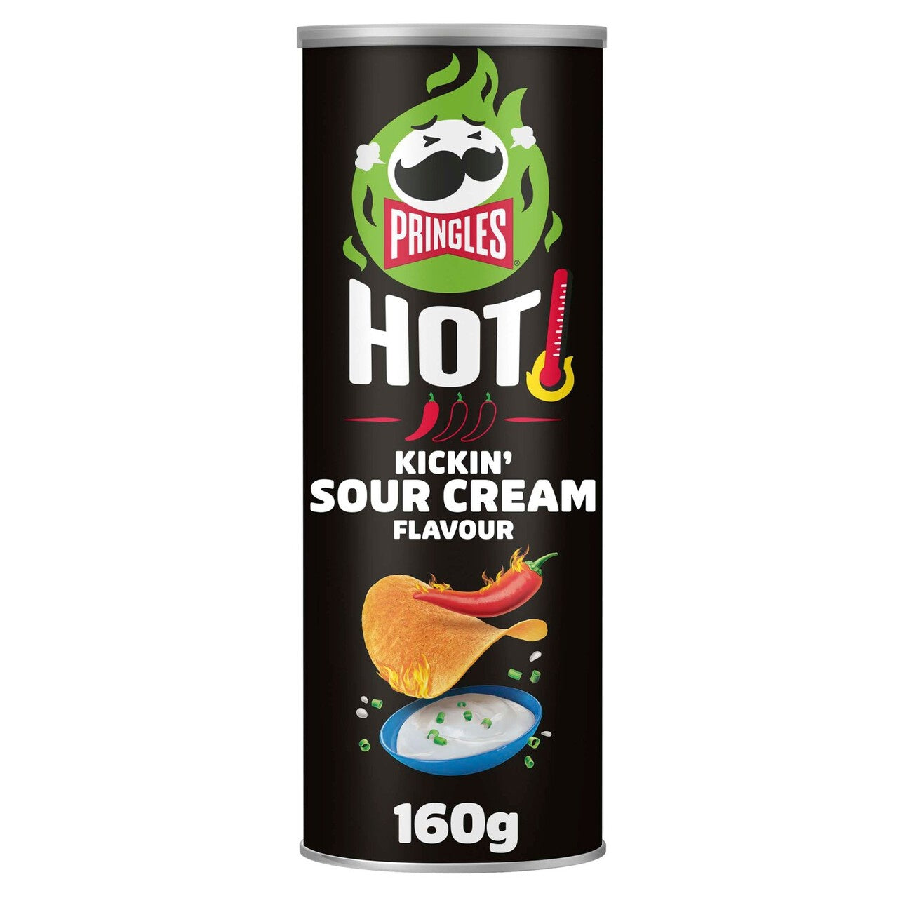 19 x Pringles Hot Kickin Sour Cream Flavour 160G