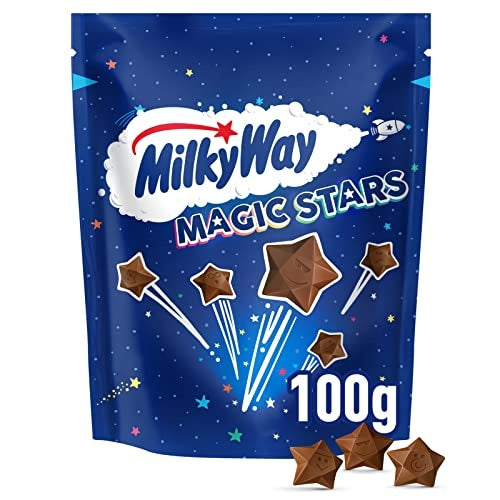 13 x Milky Way Magic Stars Milk Chocolate Bites Pouch Bag 100G