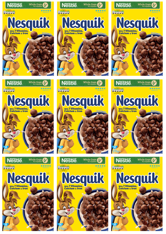 9 x Nestle Nesquik Cereal - 375GR