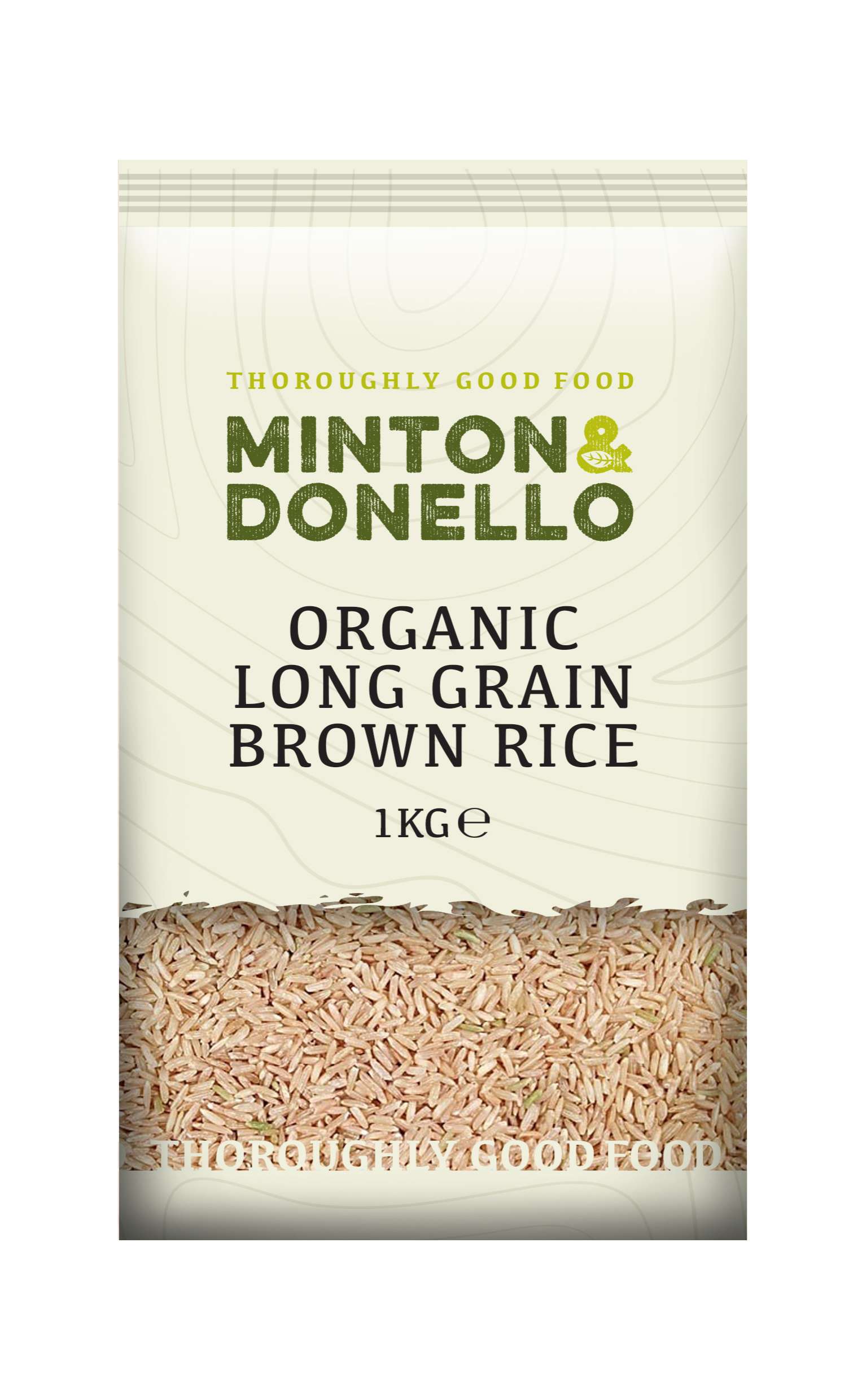 6 x Minton & Donello Organic Long Grain Brown Rice - 1000g
