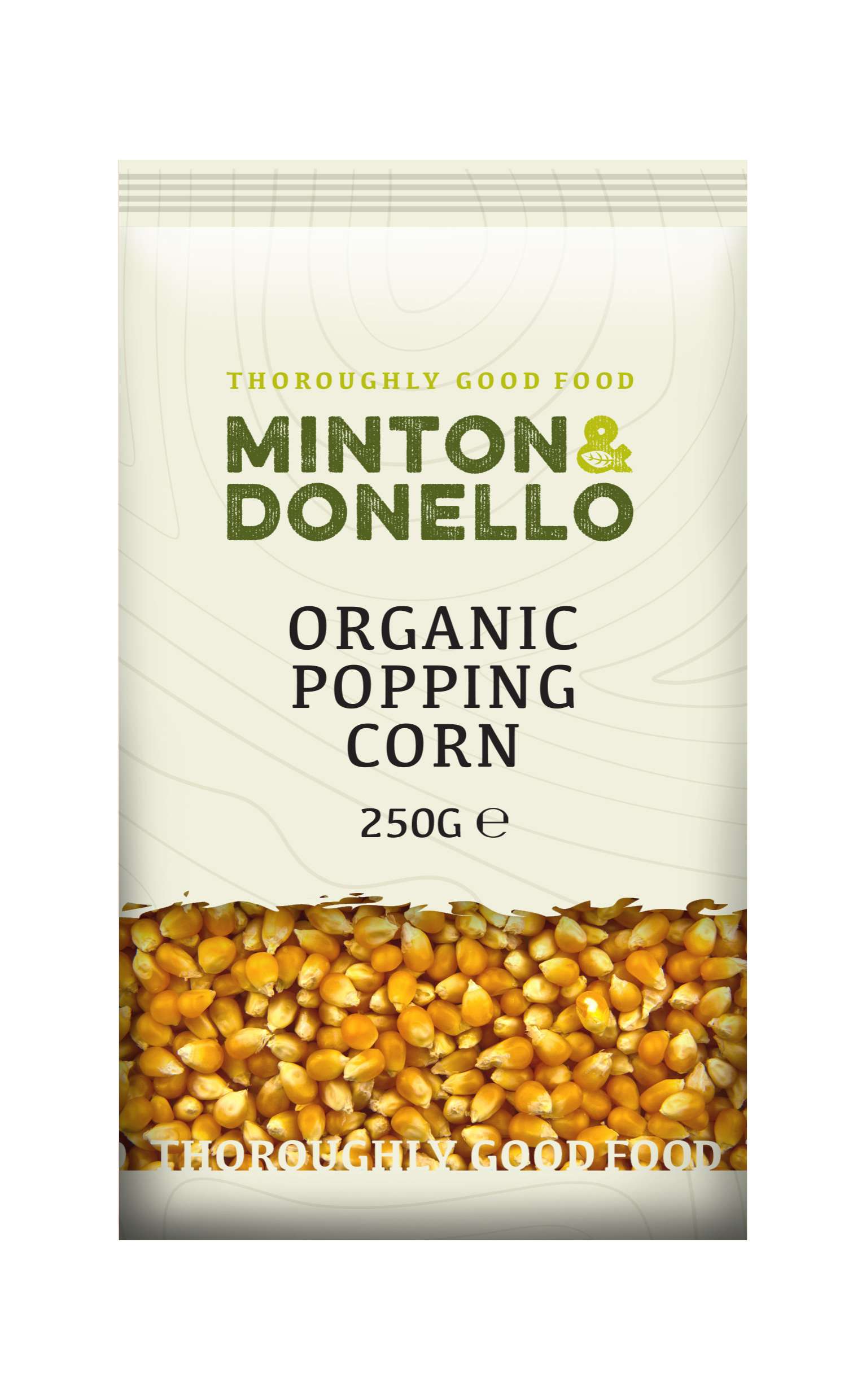 6 x Minton & Donello Organic Popcorn - 500g