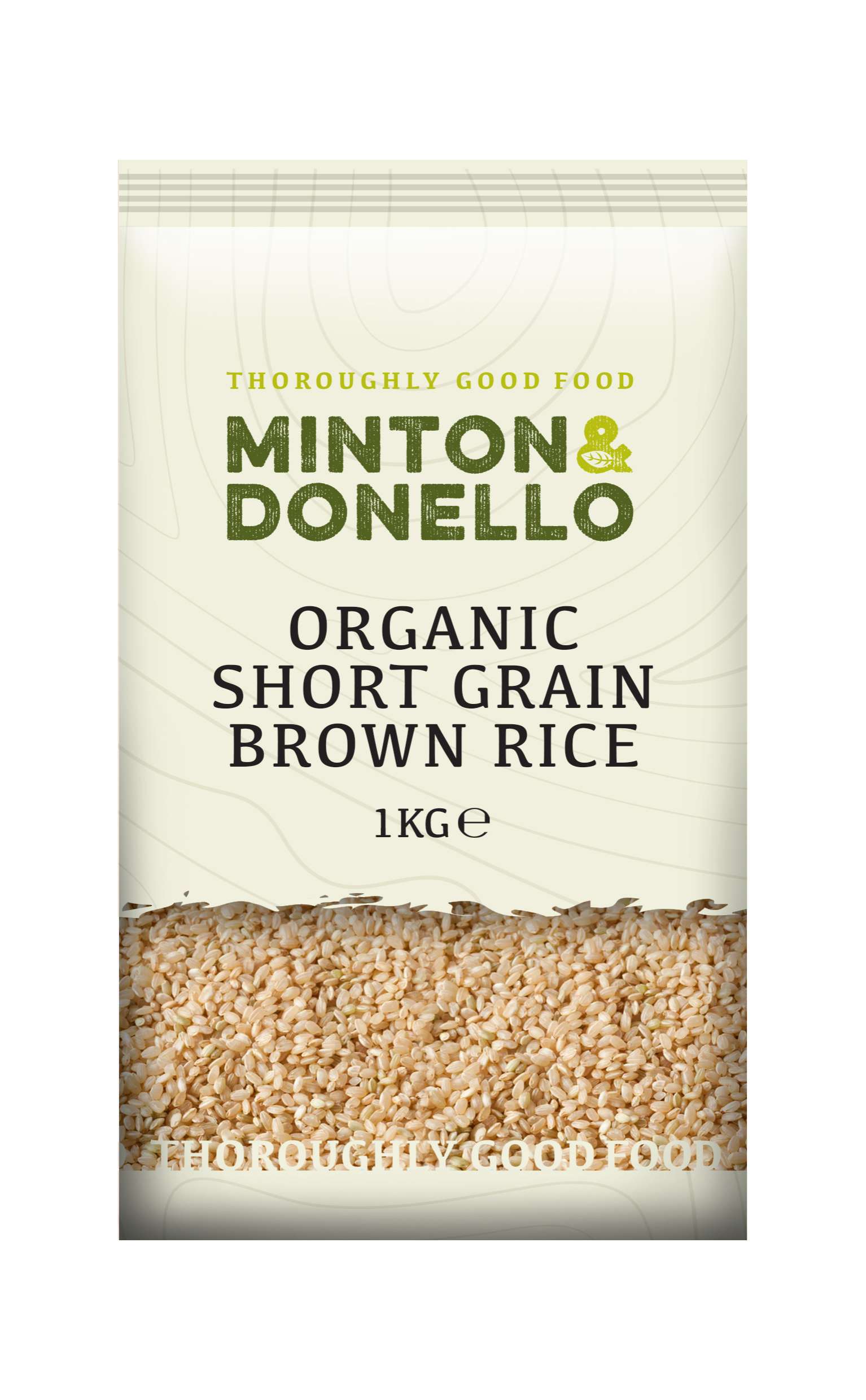 6 x Minton & Donello Organic Short Grain Brown Rice - 1000g