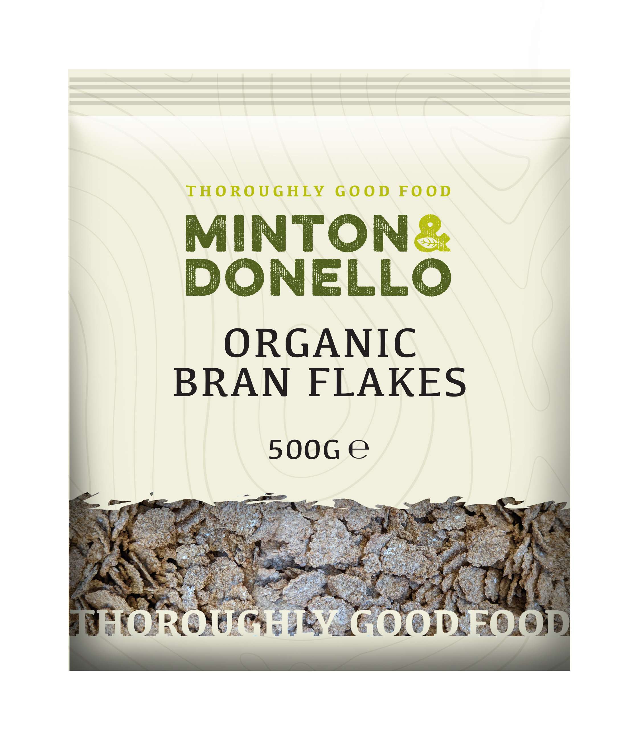 6 x Minton & Donello Organic Bran Flakes - 500g