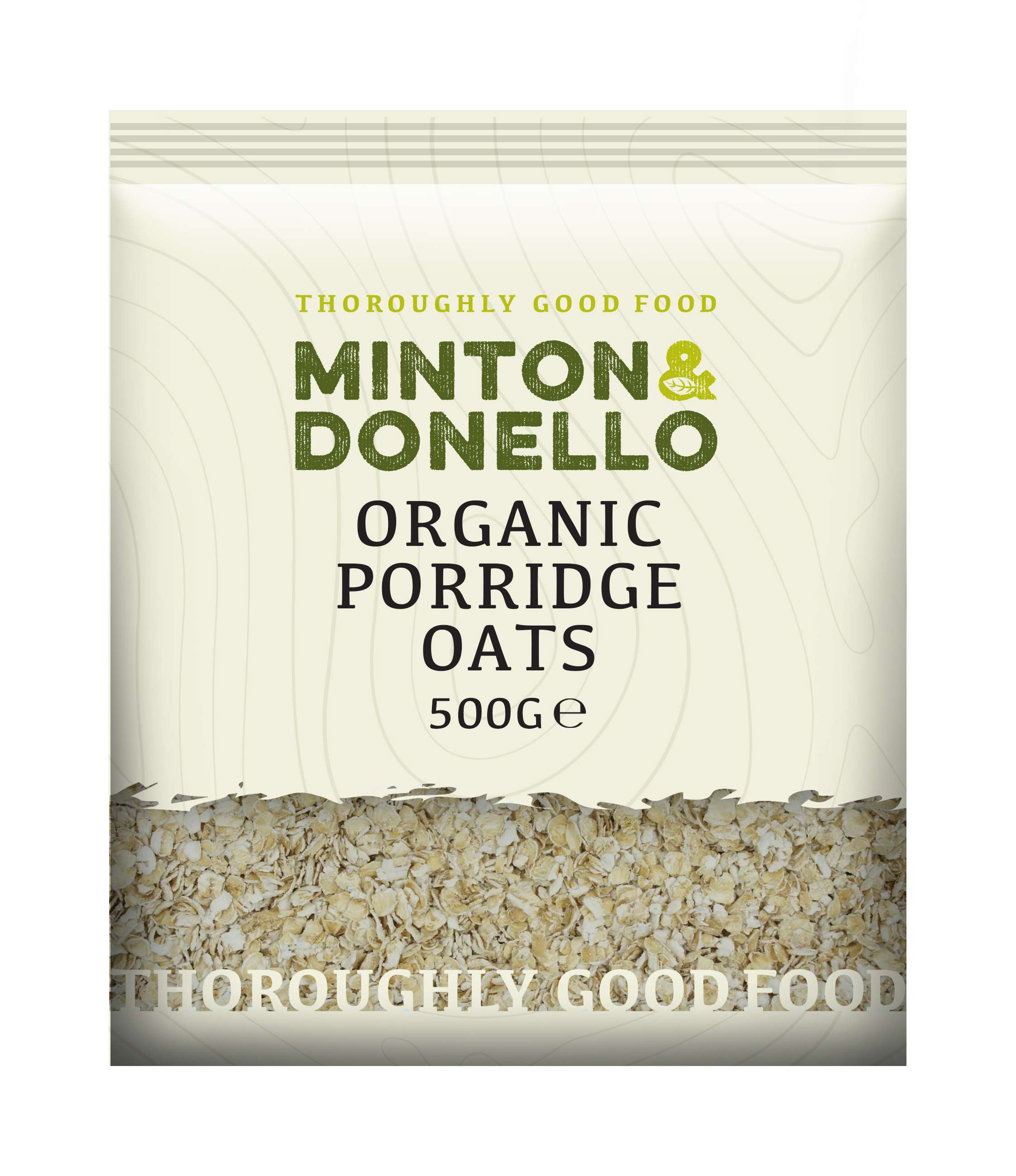 6 x Minton & Donello Organic Porridge Oats - 500g