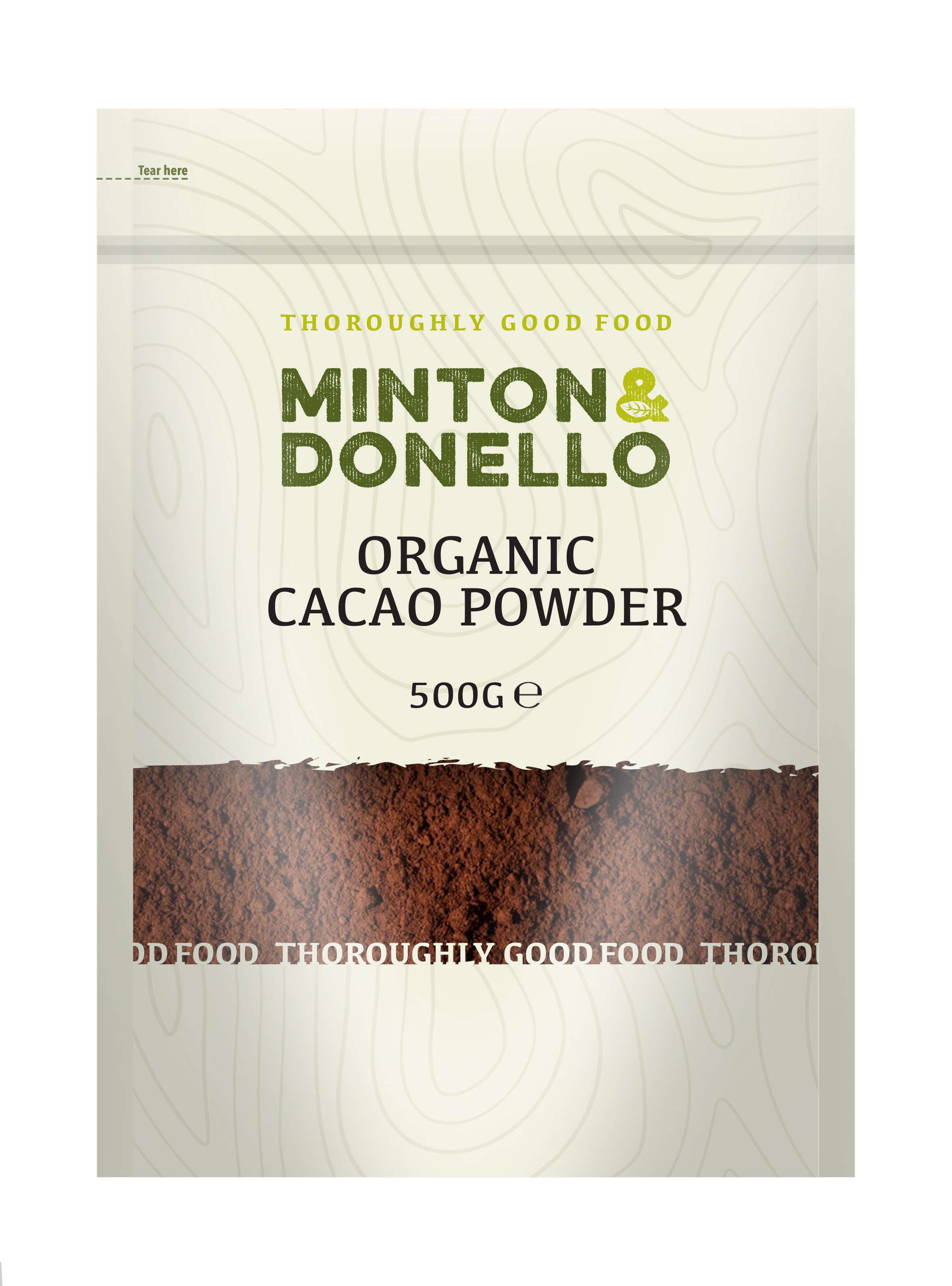 6 x Minton & Donello Org Cacao Powder - 500g