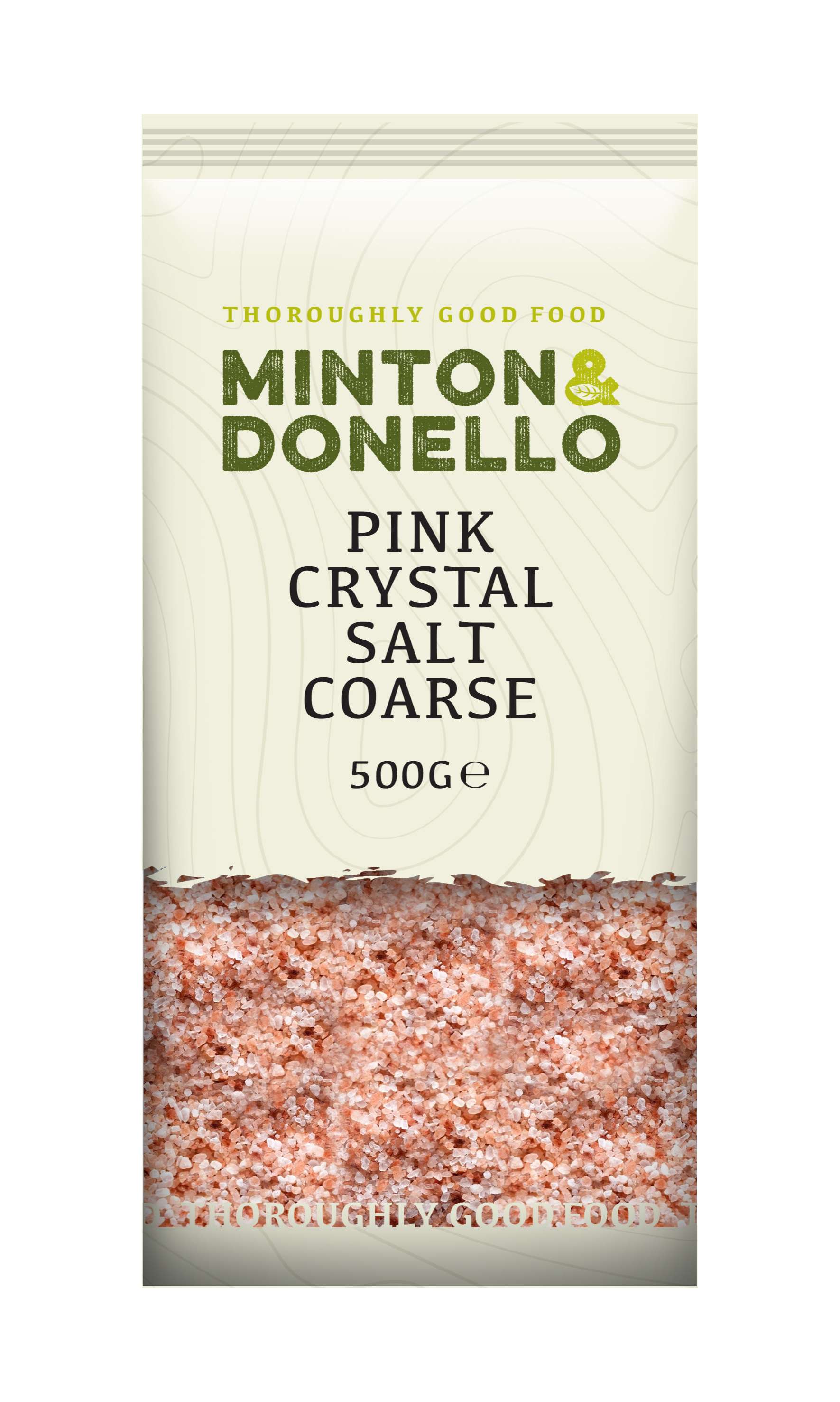 6 x Minton & Donello Pink Crystal Salt Coarse - 500g
