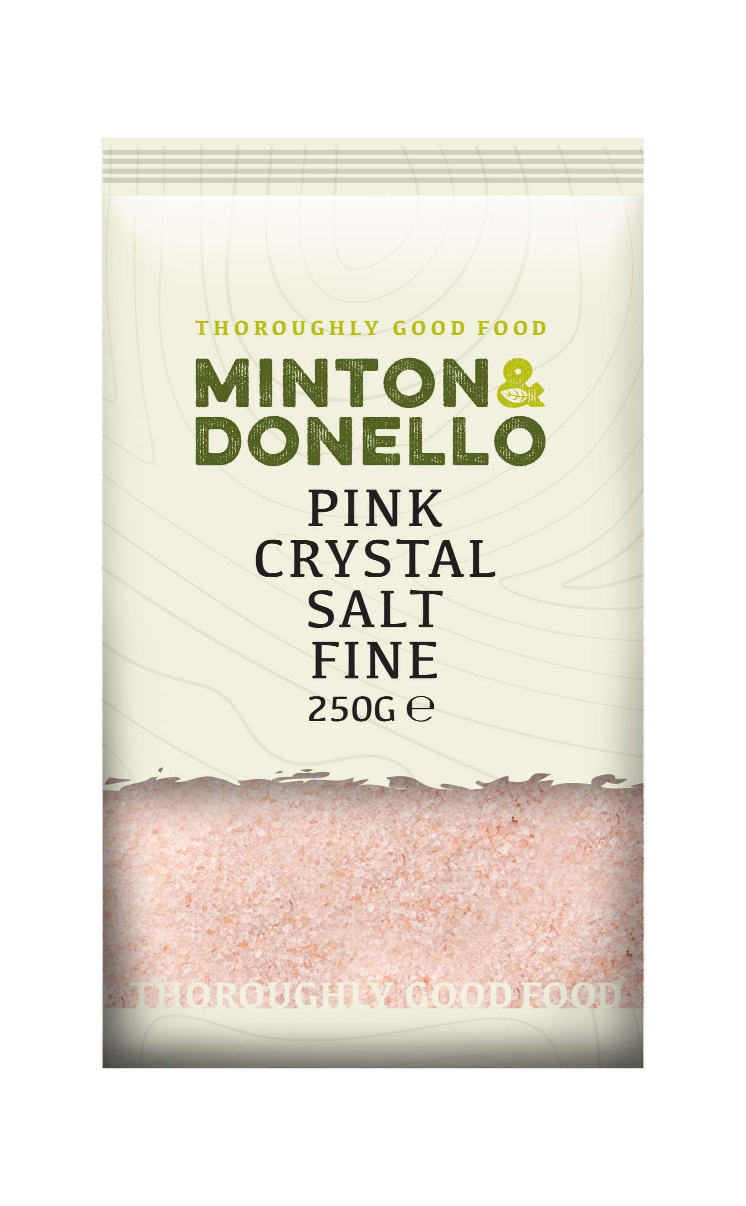 6 x Minton & Donello Pink Crystal Salt Fine - 250g