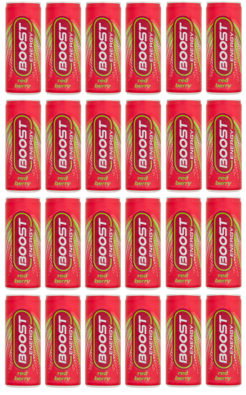 24 X Boost Can Red Berry 250Ml