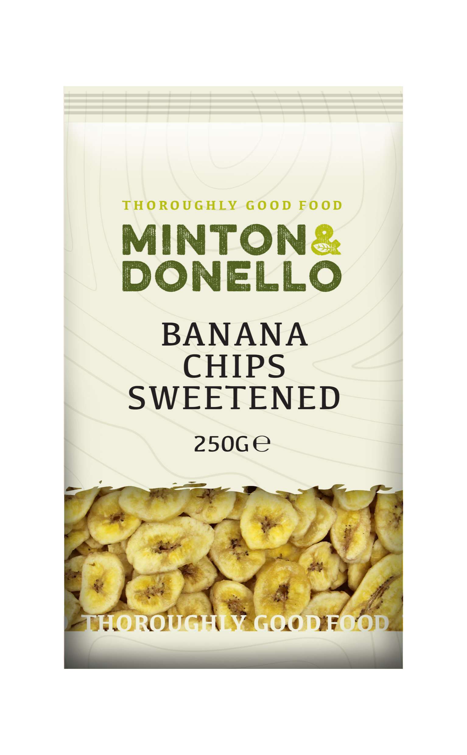 6 x Minton & Donello Banana Chips Sweetened - 250g