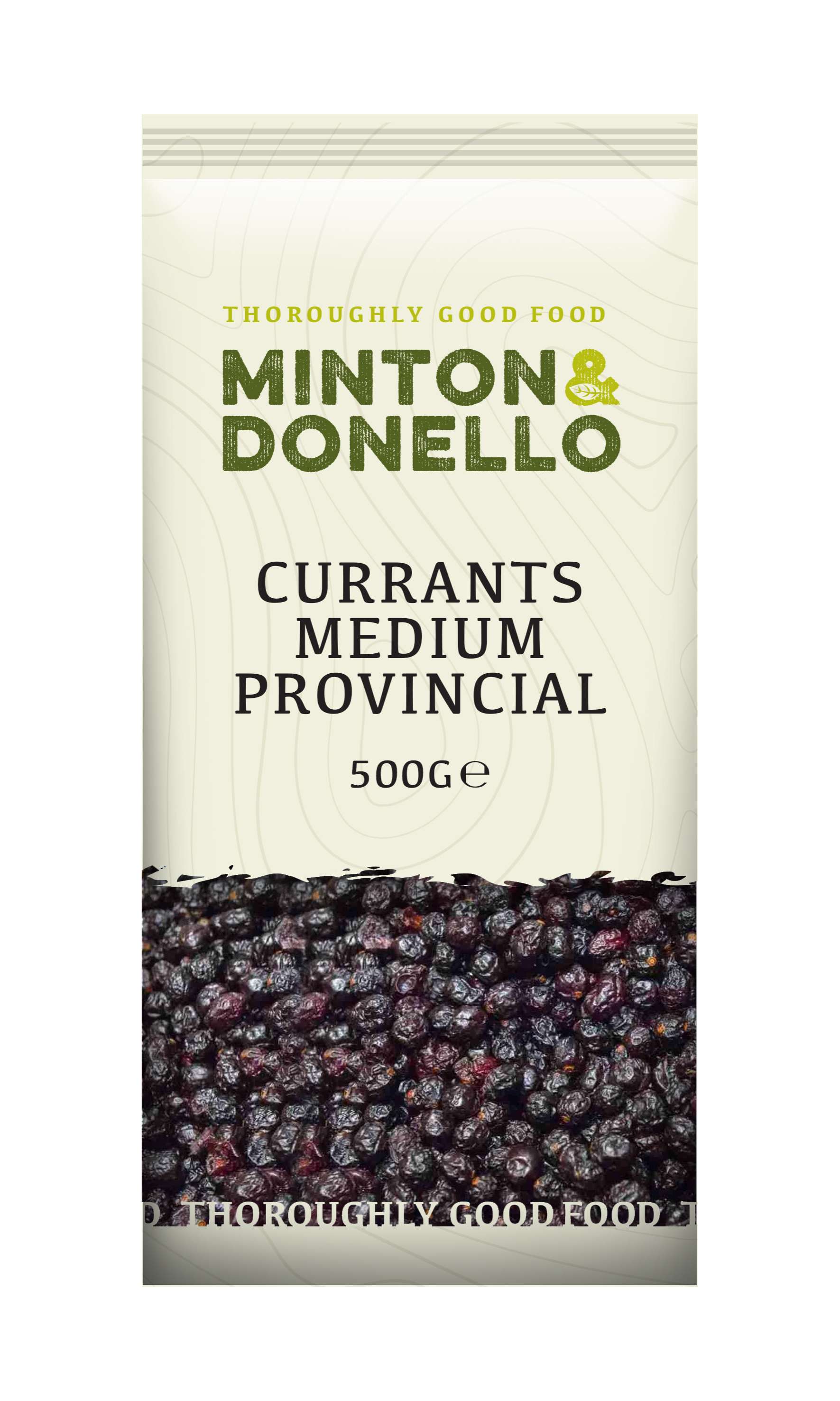 6 x Minton & Donello Currants Medium Provincial - 500g