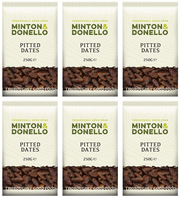 6 x Minton & Donello Pitted Dates - 250g