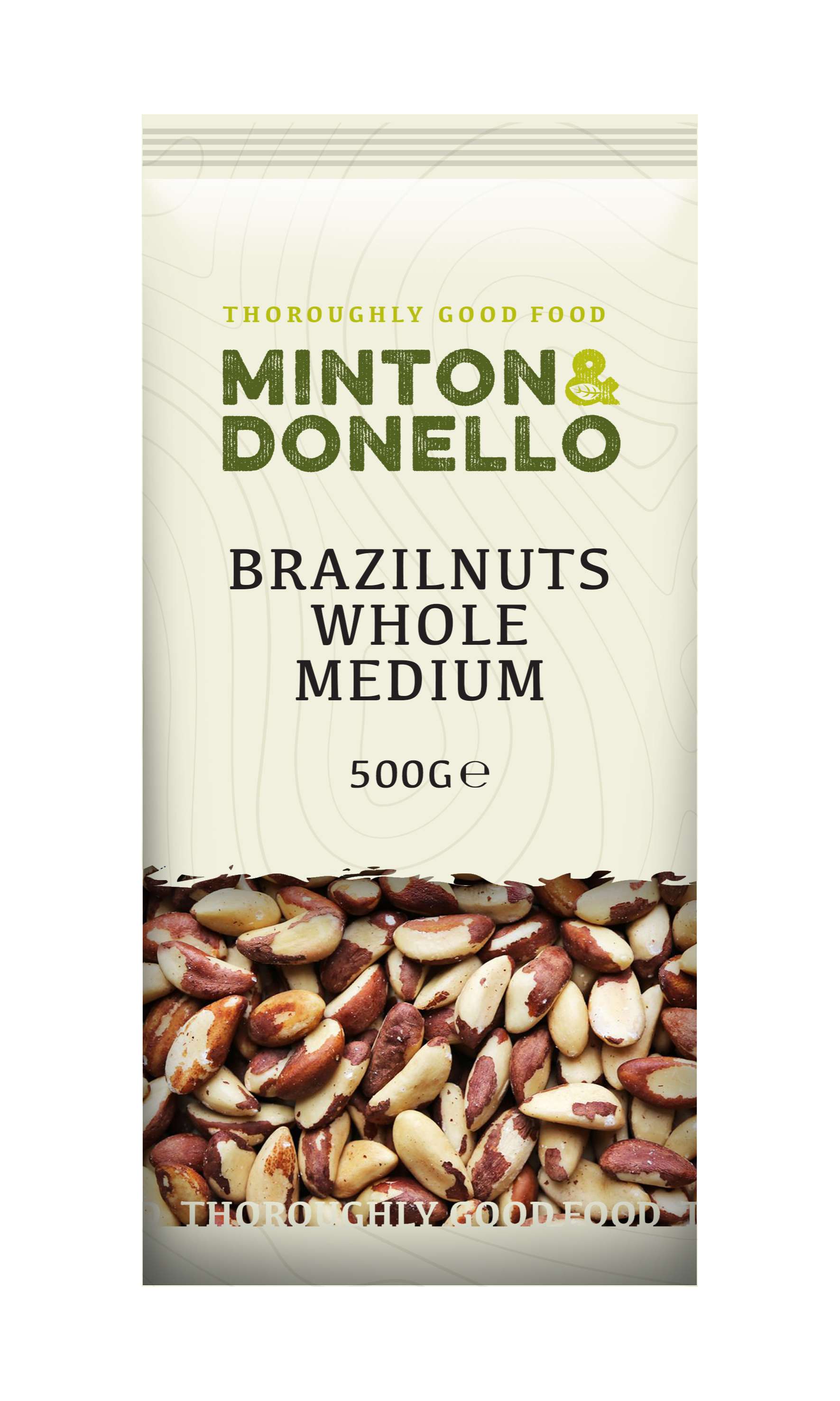 6 x Minton & Donello Brazilnuts Whole Medium - 500g