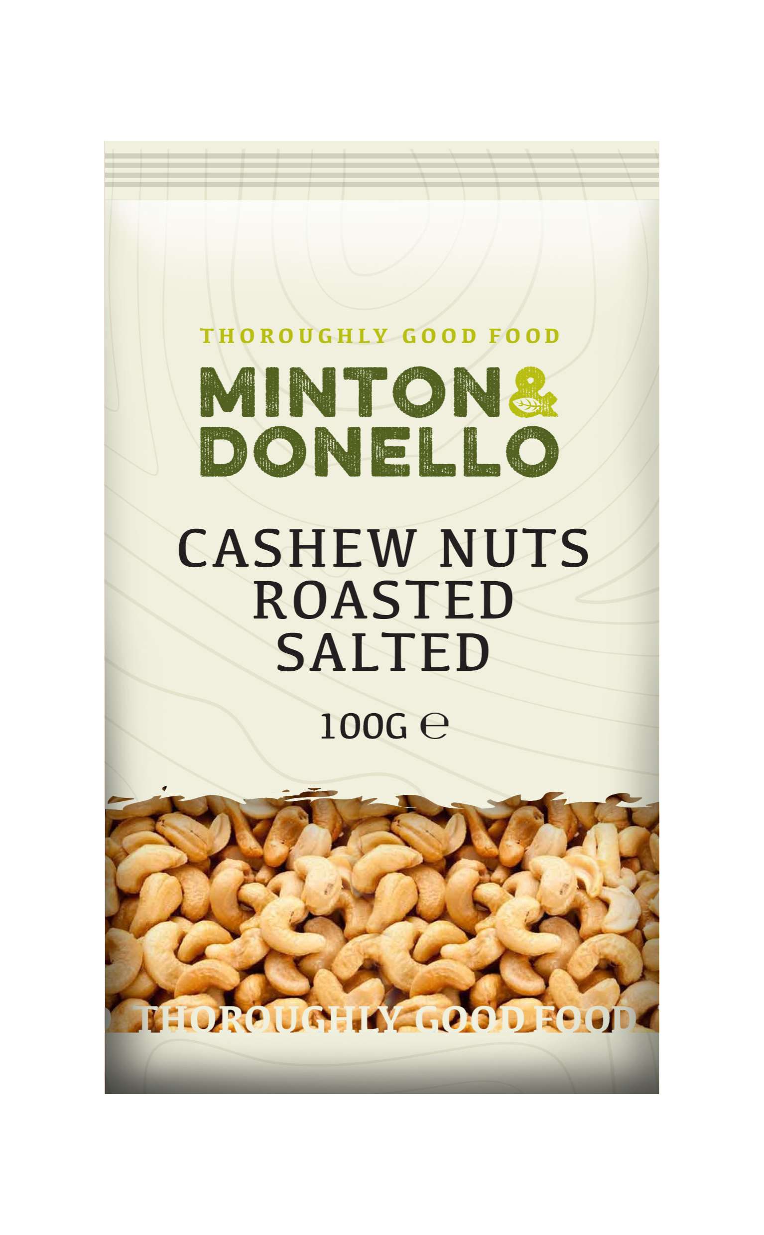 6 x Minton & Donello Cashew Nuts Roasted Salted - 100g