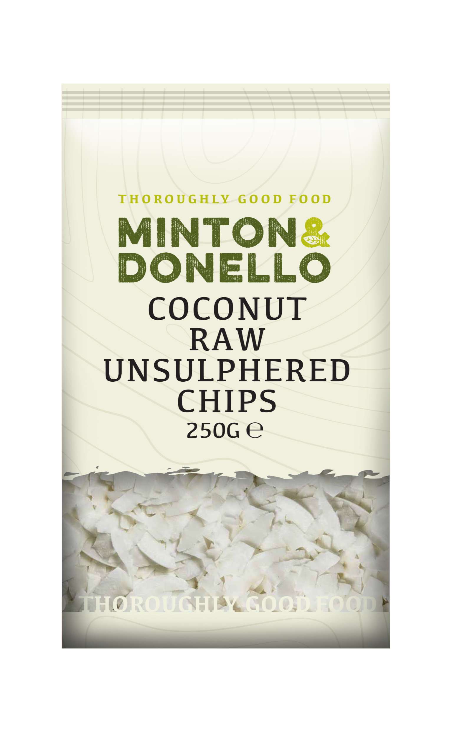 6 x Minton & Donello Coconut Toasted Unsweetened Chips - 125g
