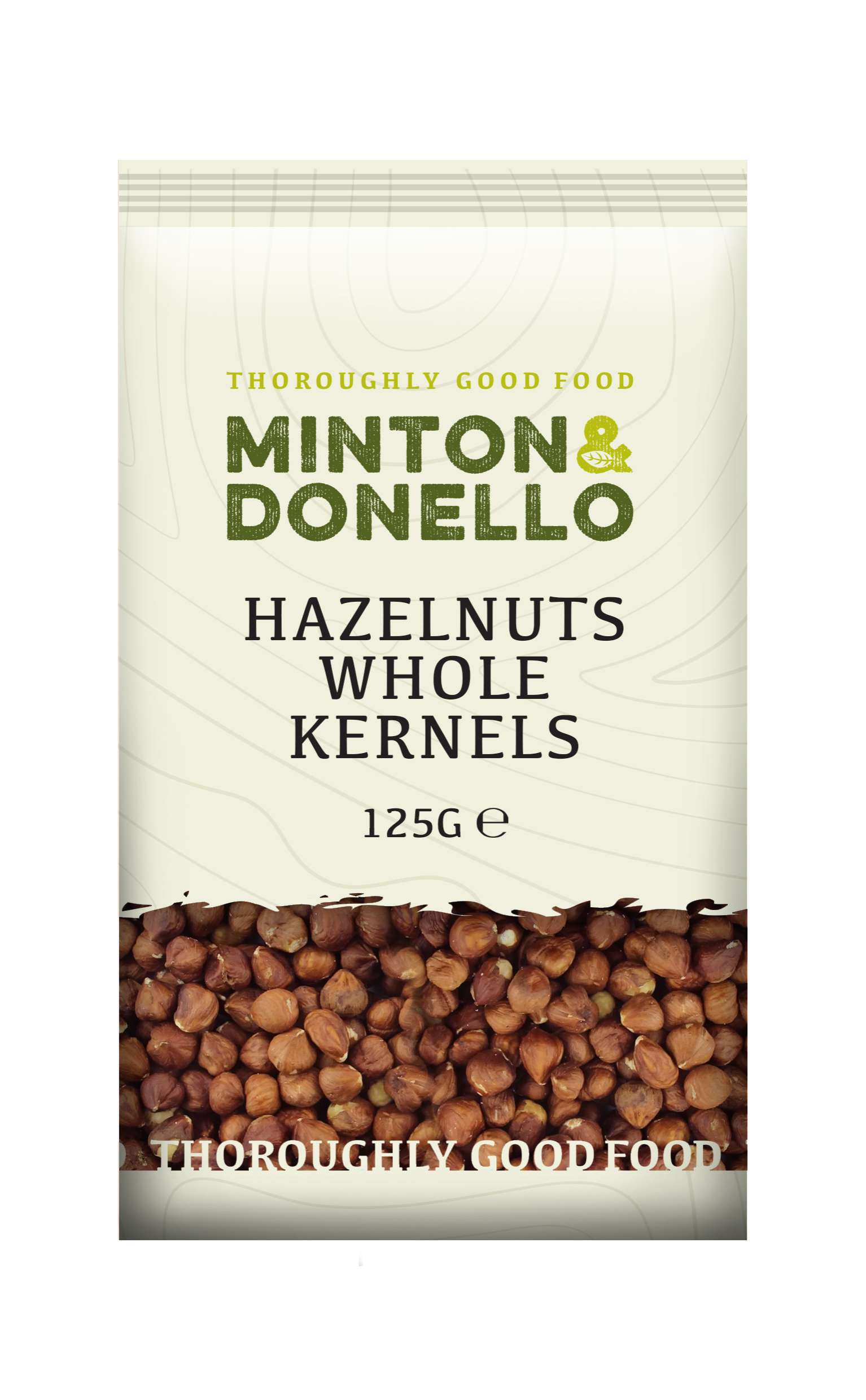 6 x Minton & Donello Hazelnuts Whole Kernels - 125g