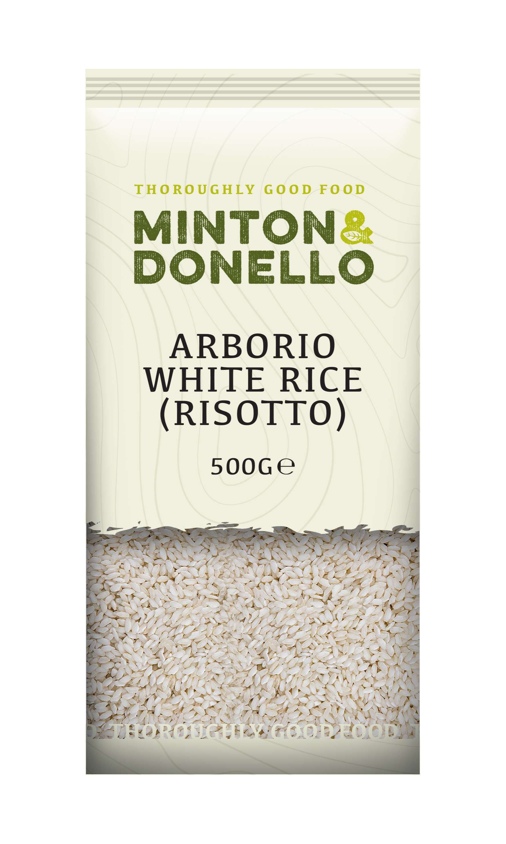 6 x Minton & Donello Arborio White Rice (Risotto) - 500g