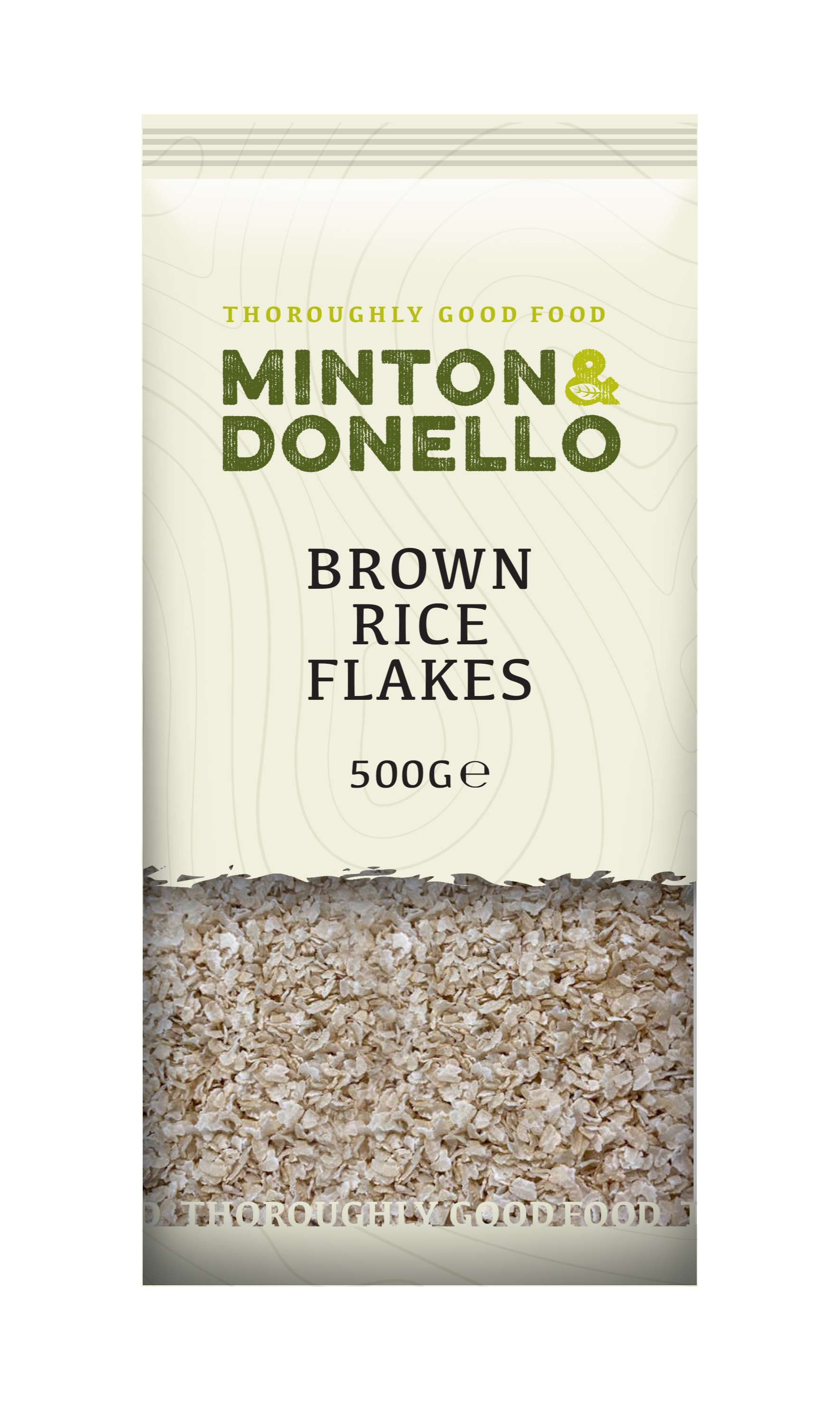 6 x Minton & Donello Brown Rice Flakes - 500g