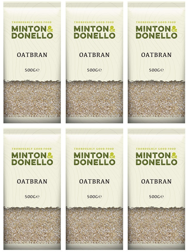 6 x Minton & Donello Oatbran - 500g